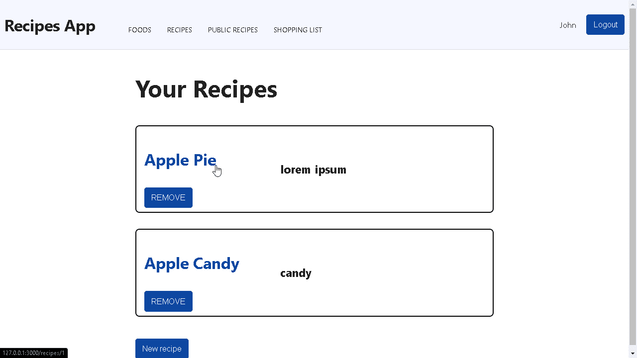 Recipe App